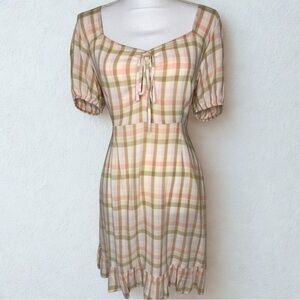 B.P. Plaid Midi Dress Medium NWT